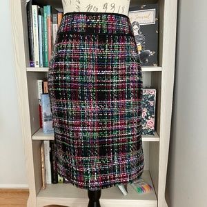 EUC Lovely  Multicolor Tweed Skirt by Talbots Petites!